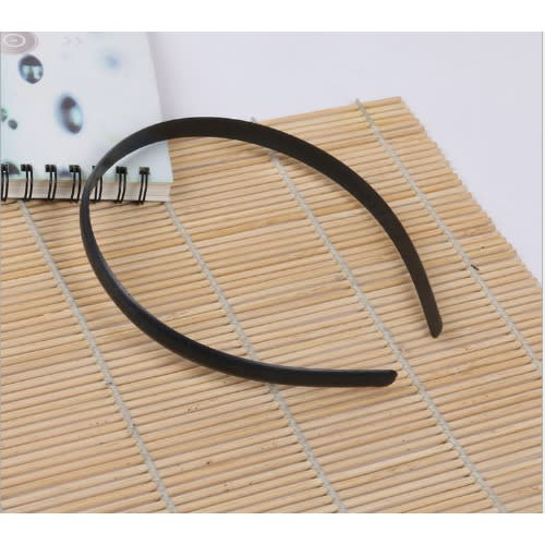 10 Slim Black Head Band For Diy- 1cm