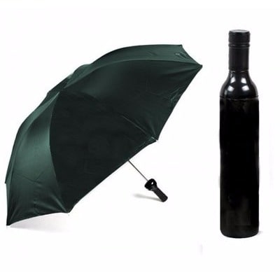 Compact Bottle Umbrella - Black