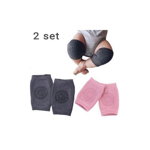 2 Pairs Of Baby Crawling Knee Pads Knee Protectors Socks
