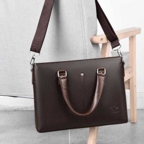 Leather Laptop Bag For 13" And 15" - Brown