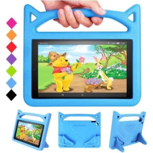 Shockproof Defender Back Case For Kid Amazon Fire Hd 10 - Blue