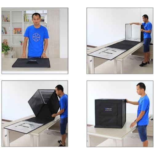 Puluz 40cm Foldable Photo Tent Softbox With 5 Backdrops