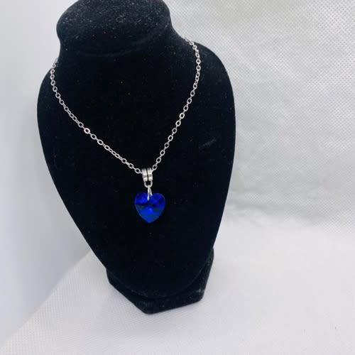 Crystal Heart Pendant Necklace