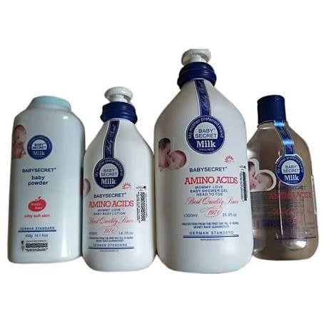 Amino Acids Set 4in 1, Powder, Lotion Shower Get And Baby Oil.