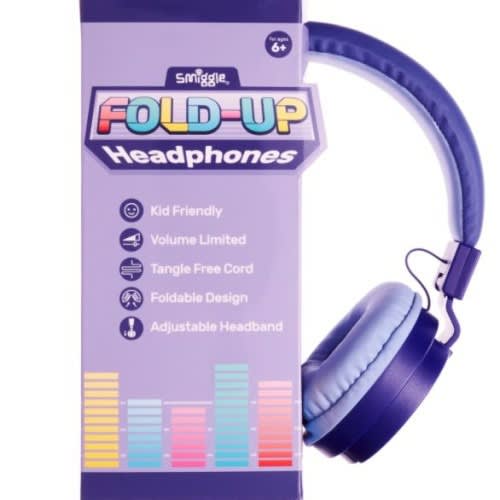Foldable Headphones For Kids- Purple