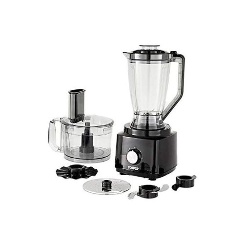 Food Processor And Blender 750W -  2L Mixing Bowl - 1.8L Jug - Black