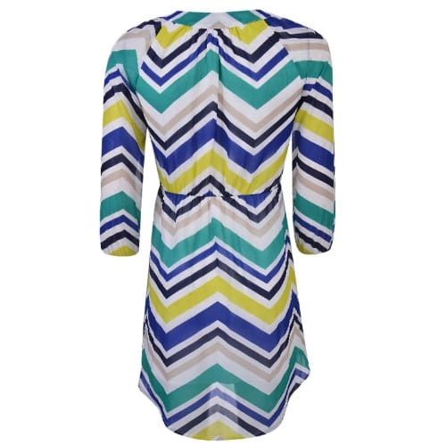 Multicolor High Low Dress