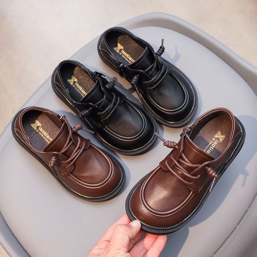 Boys' School Uniform Dress Shoes Leather Shoes(Brown)