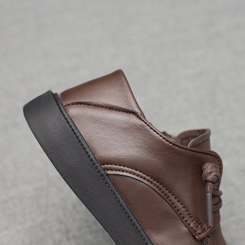 Boys' School Uniform Dress Shoes Leather Shoes(Brown)