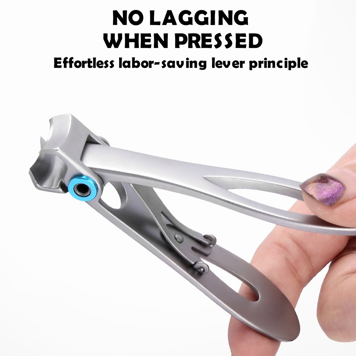 2PCs Nail-Clippers Nail File Kit For Thick Toenails Fingernails 16mm