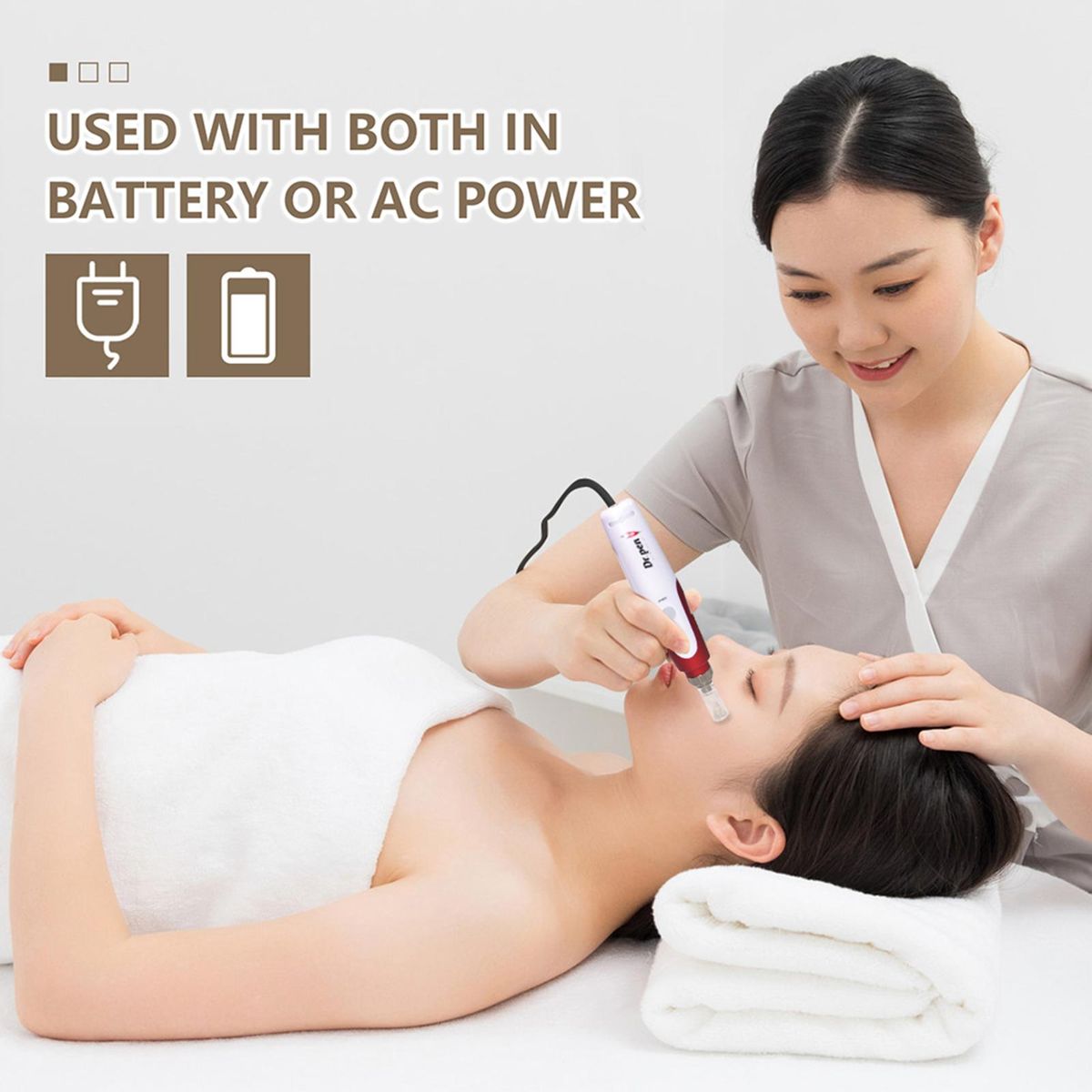 Wirelessly Rechargeable Dermapen Micro Needling Pen Efoliate Shrink Pores Mesotherapy Auto Micro Needl-e Derma System Therapy
