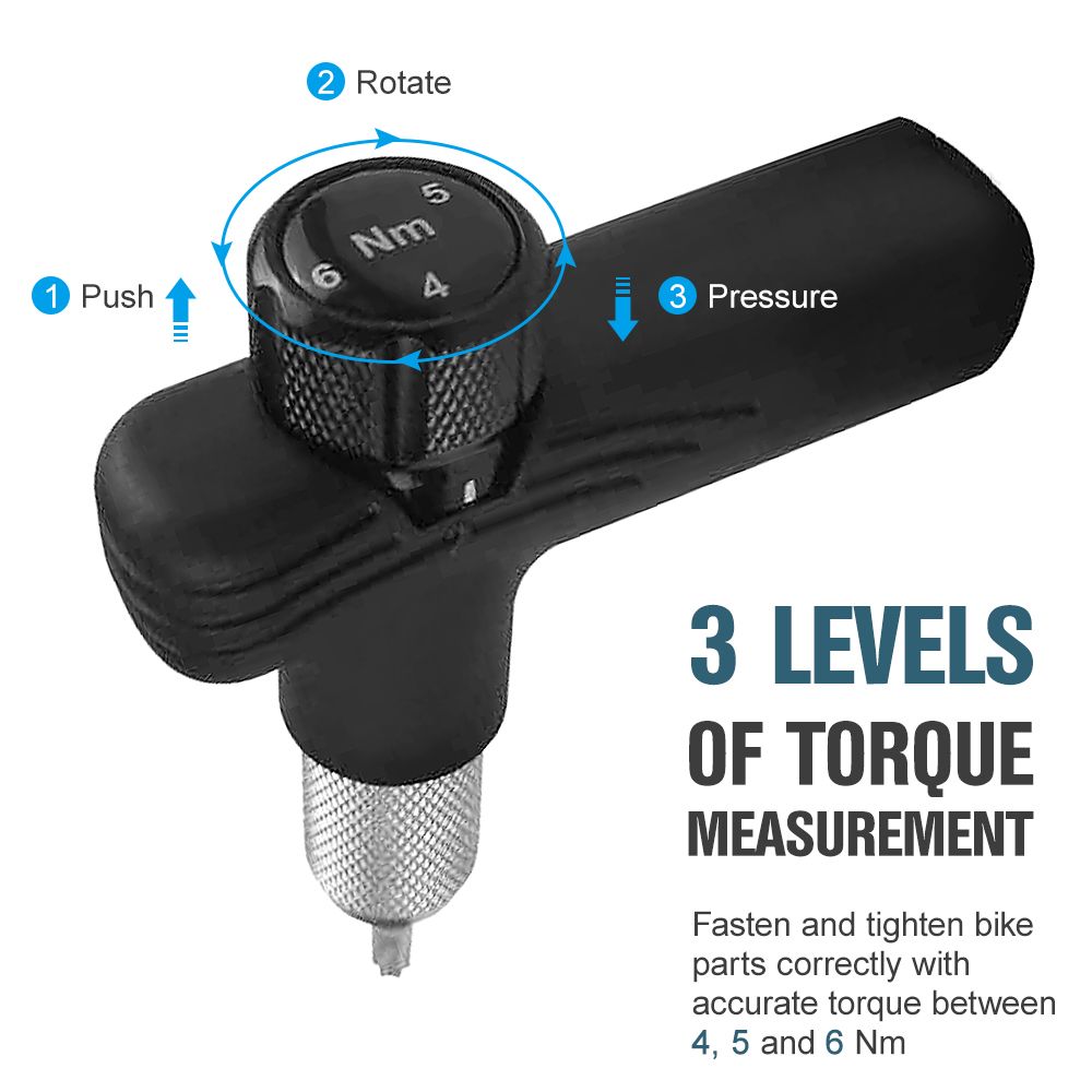 Adjustable Bike Torque Wrench 4/5/6Nm Torque T Wrench