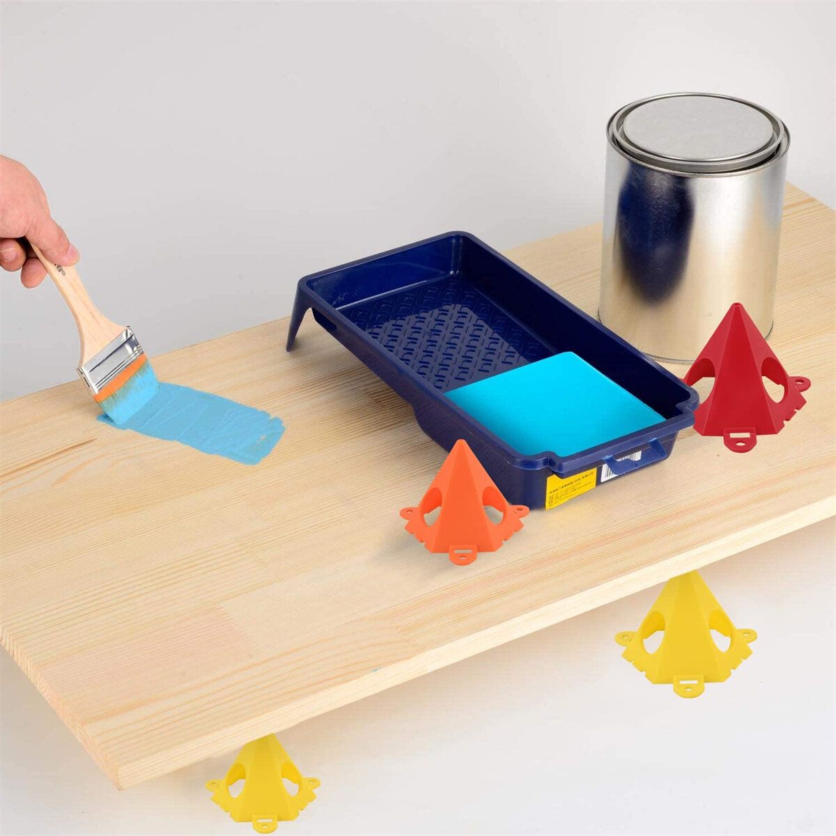 10pcs Portable Woodworking Paint Triangle Stand Wood Support