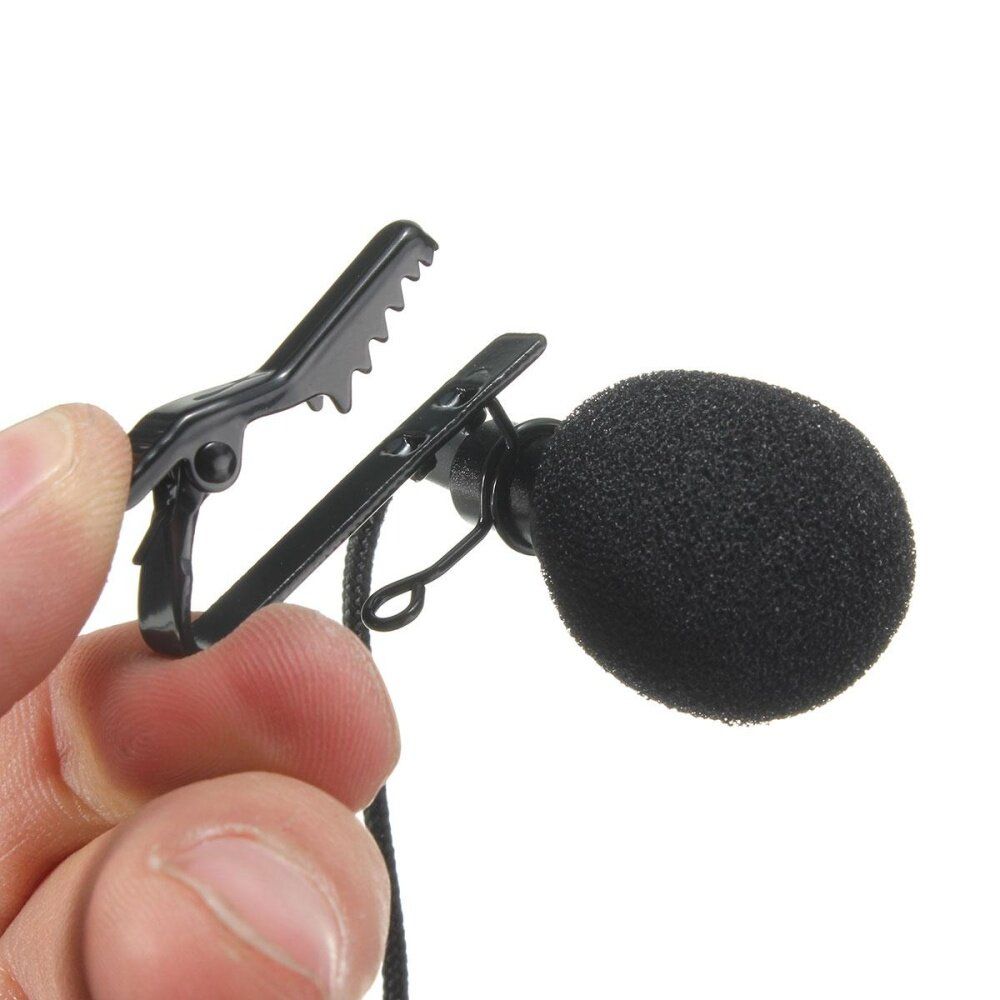 3.5mm Lavalier LapelTie Clip ON Microphone Omnidirectional For Phone Computer