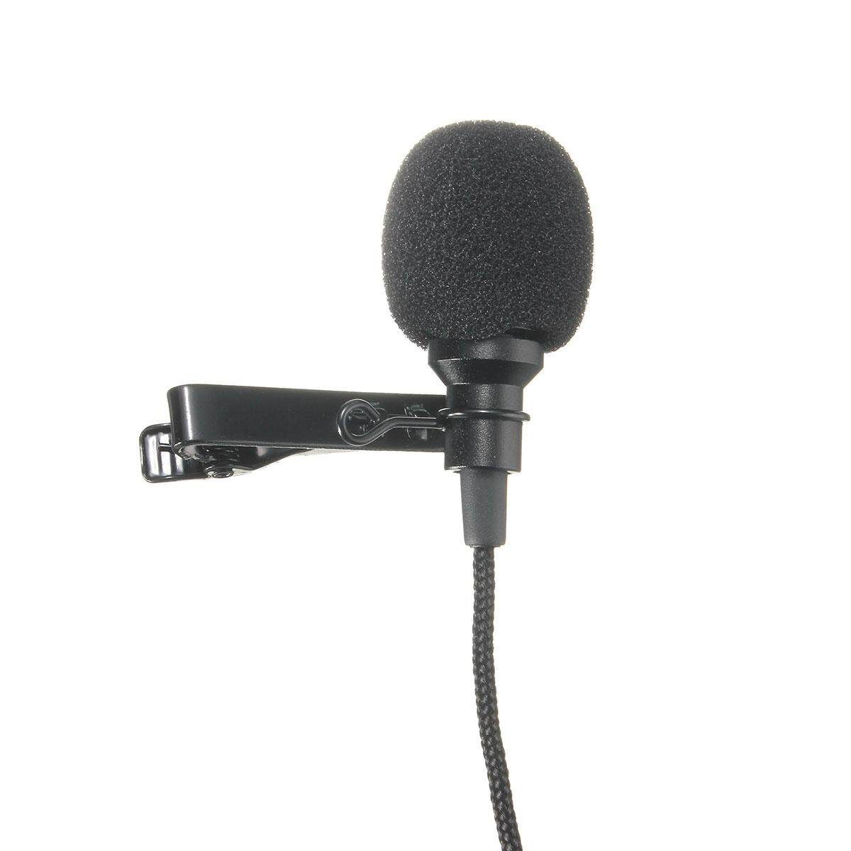 3.5mm Lavalier LapelTie Clip ON Microphone Omnidirectional For Phone Computer