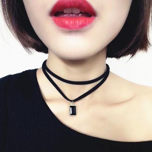 4pcsVelvet Lace Vintage Choker Necklace Charm Gothic Punk Accessories