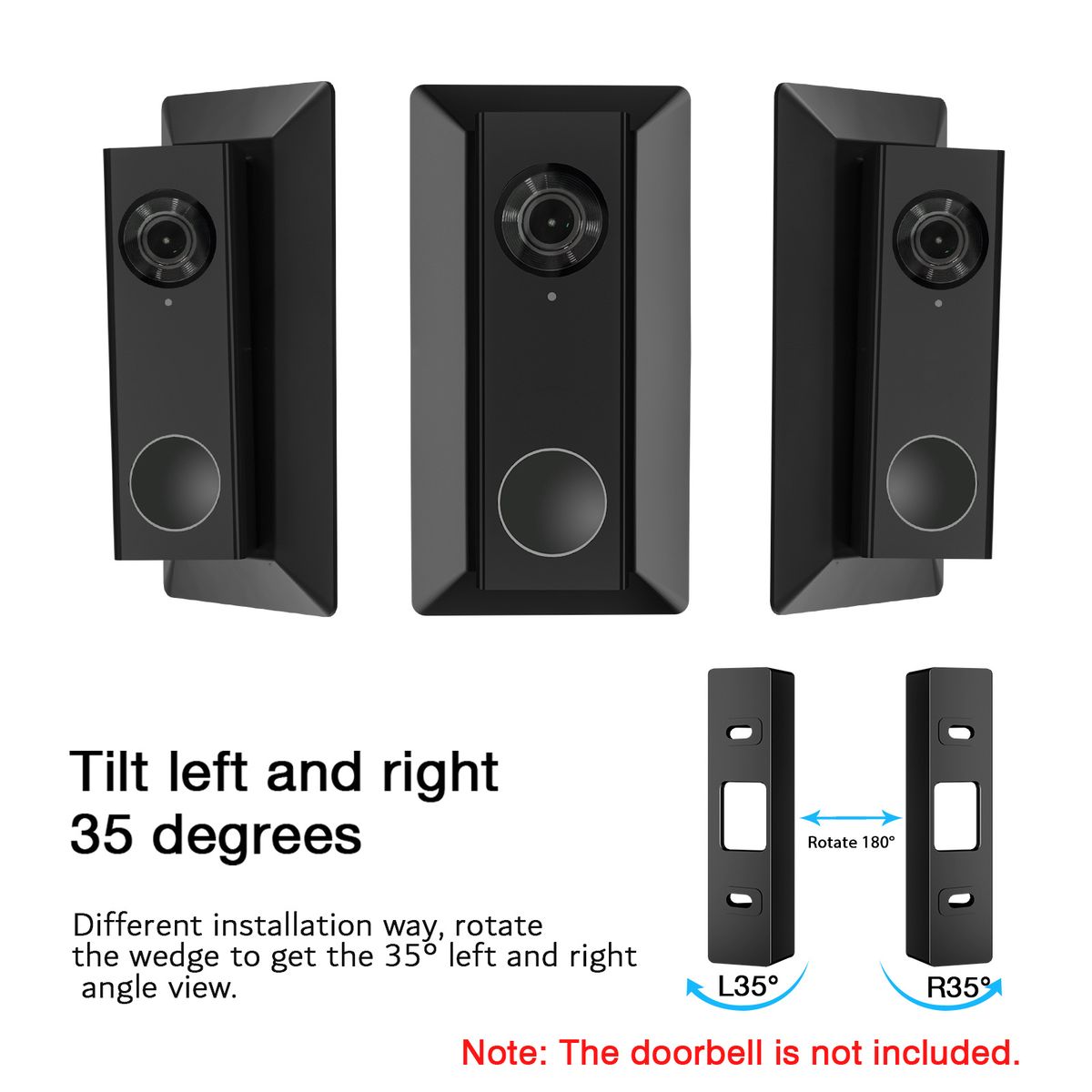 Wall Plate Come With L35°/R35 ° Wedge Compatible With Eufy