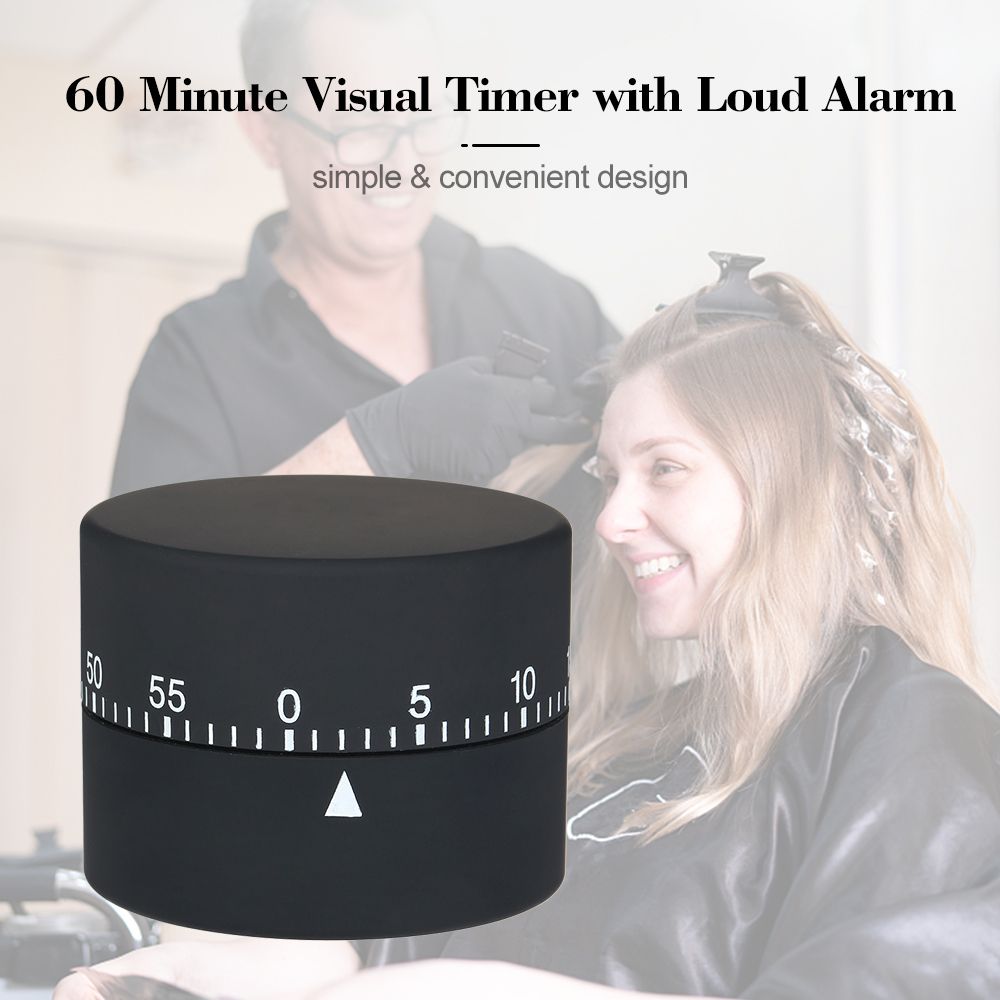 60 Minute Visual Timer With Loud Alarm Manual Countdown