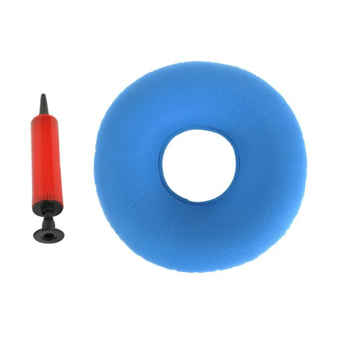 Inflatable Donut Cushion Hemorrhoid Seat Pillow For Light Blue