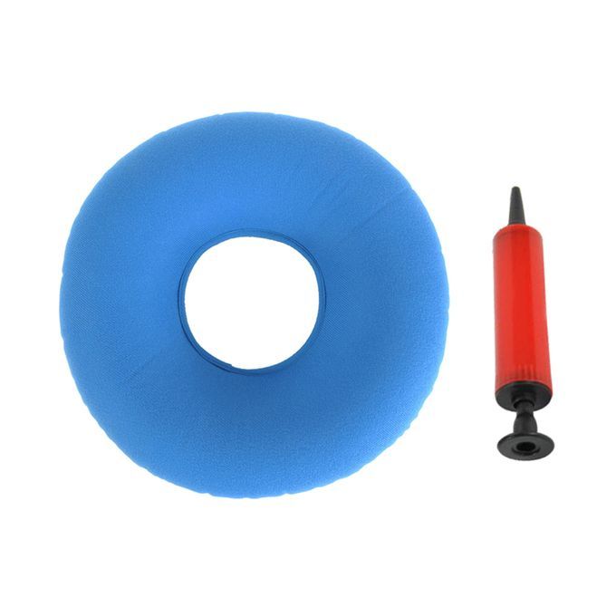 Inflatable Donut Cushion Hemorrhoid Seat Pillow For Light Blue