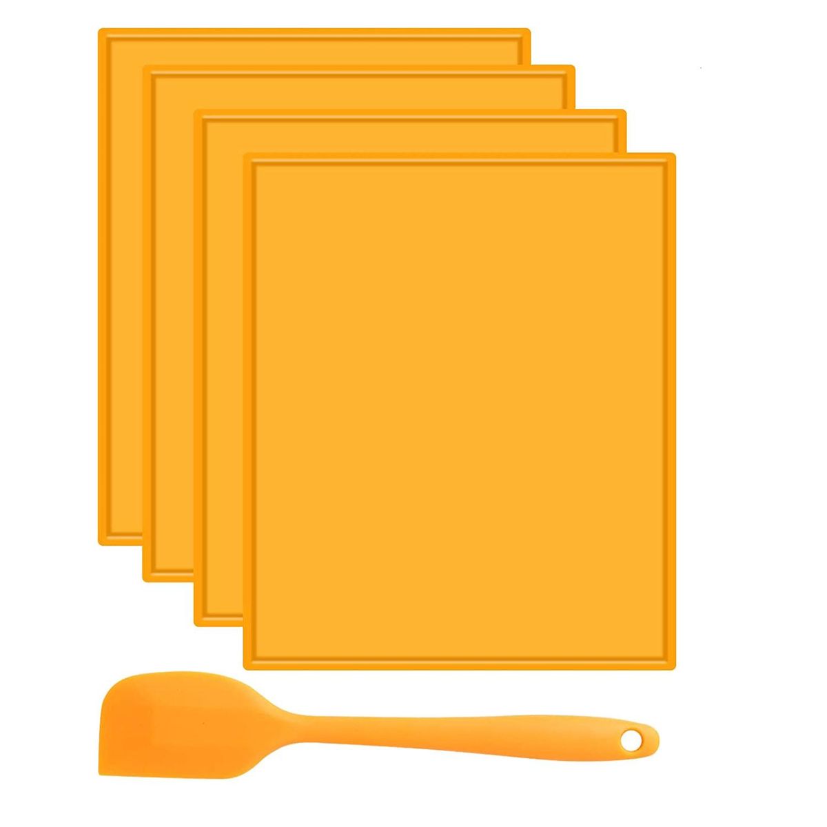 4PCS Silicone Dehydrator Sheets Dehydrator Mats with Edge