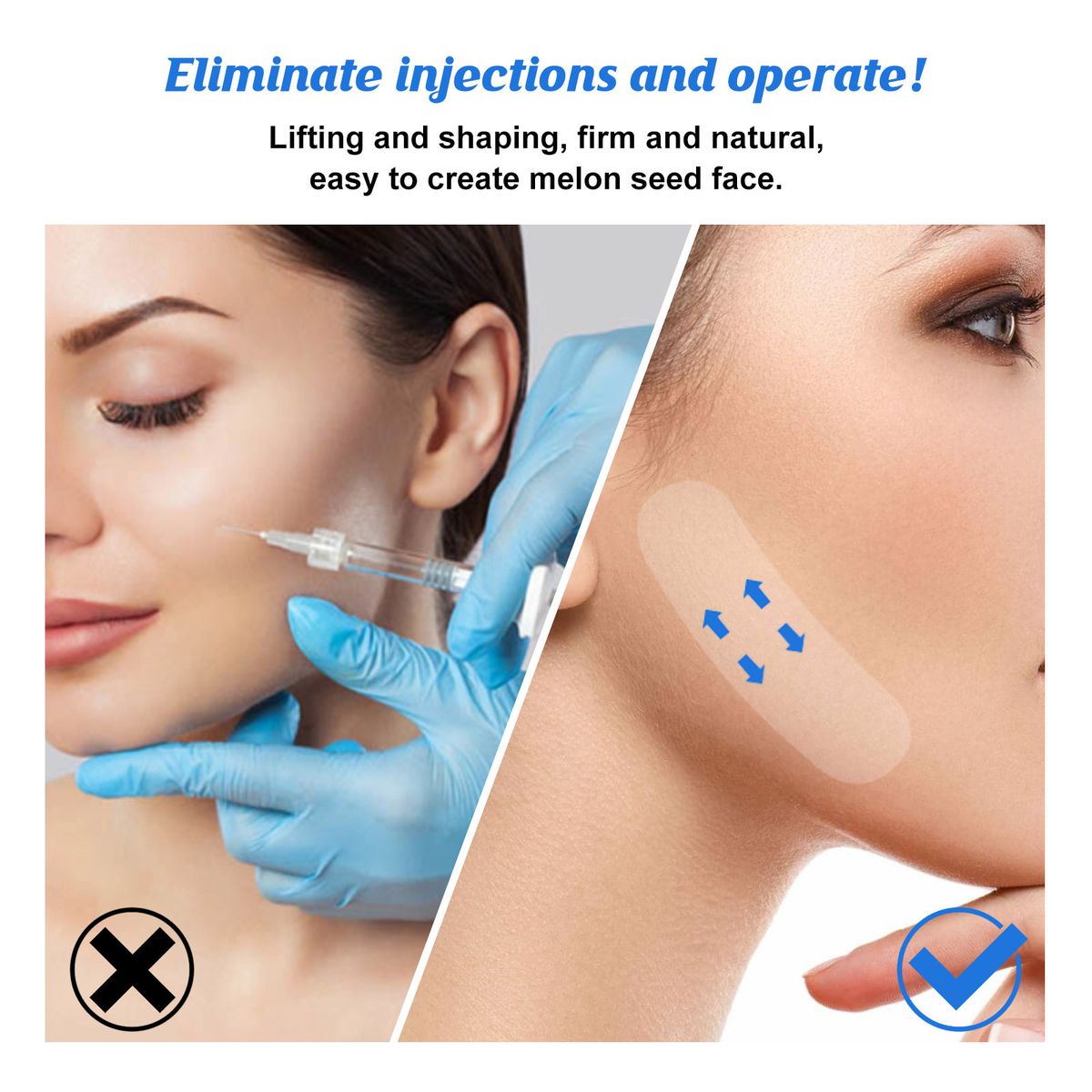 120Pcs Face Lift Patch Thin Double Chin Tightening V Shaped