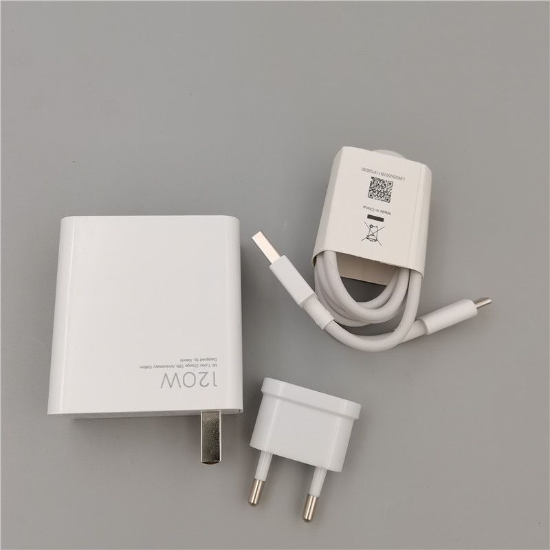 120w For Xiaomi Mi Fast Wall Charging Adapter 100cm 6a For