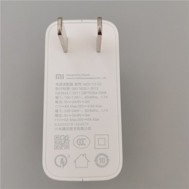 120w For Xiaomi Mi Fast Wall Charging Adapter 100cm 6a For