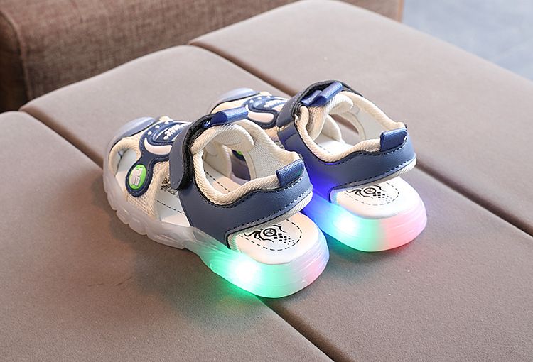 Kids Sandals Casual Luminous Shoes For Baby Boy