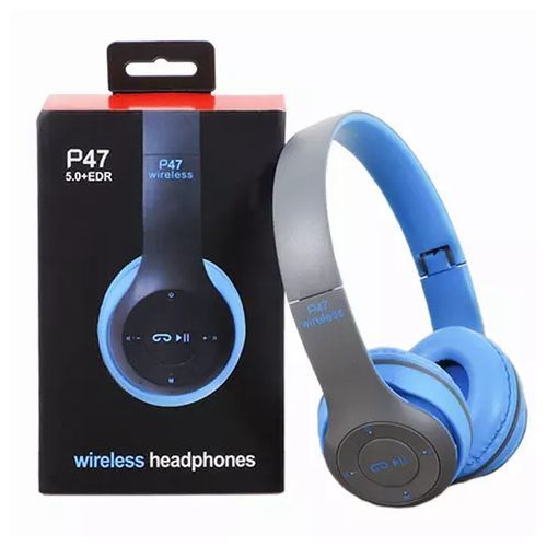 P47 Wireless Bluetooth Headphones, FM Radio, MP3 Sd Card