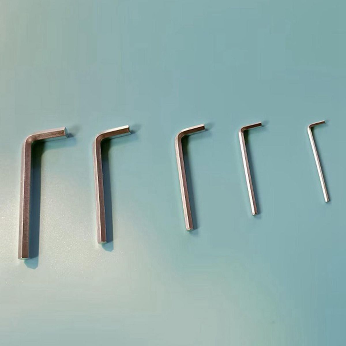 5x Hexagon Key Wrench Hex Key Set, Metal Hex Spanner