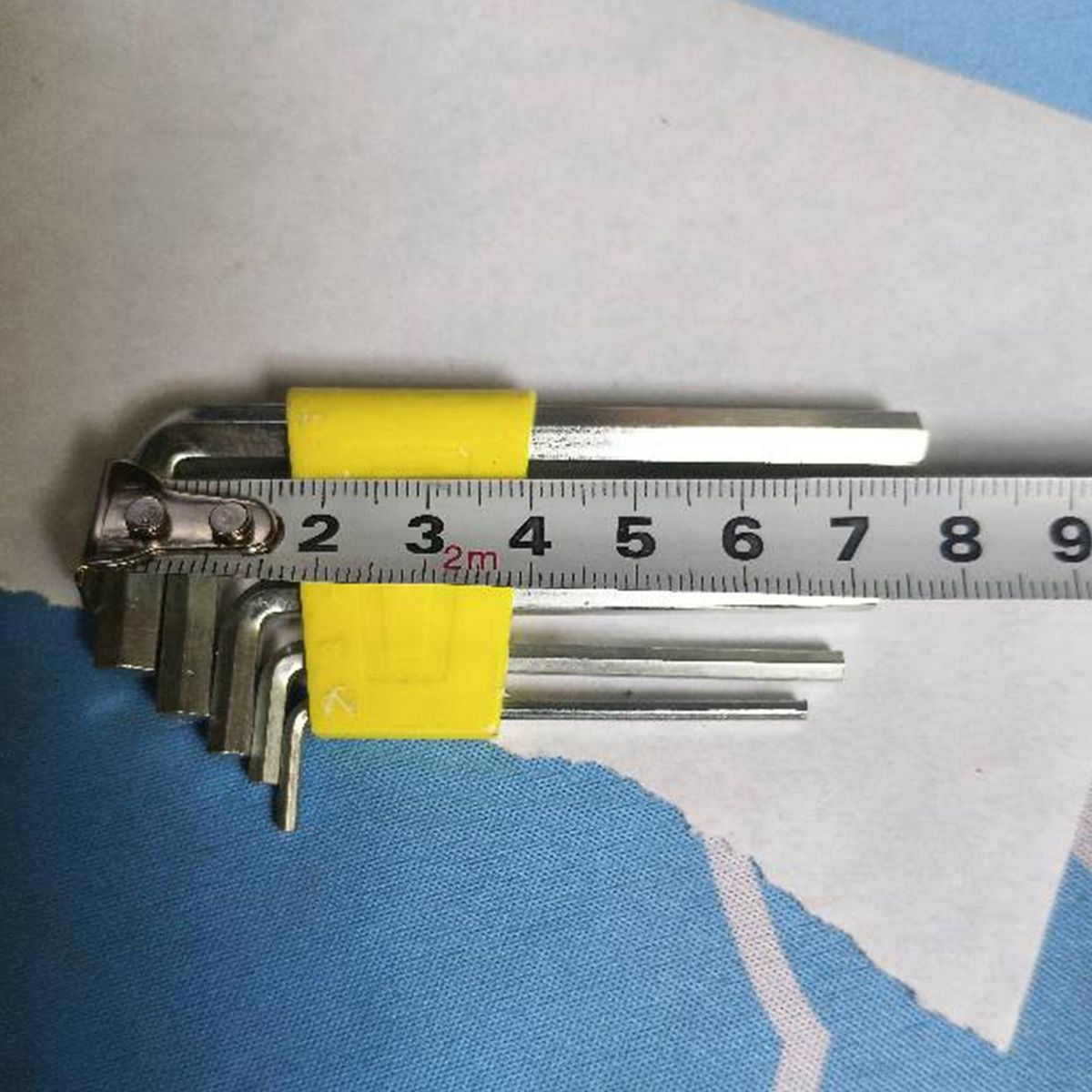 5x Hexagon Key Wrench Hex Key Set, Metal Hex Spanner
