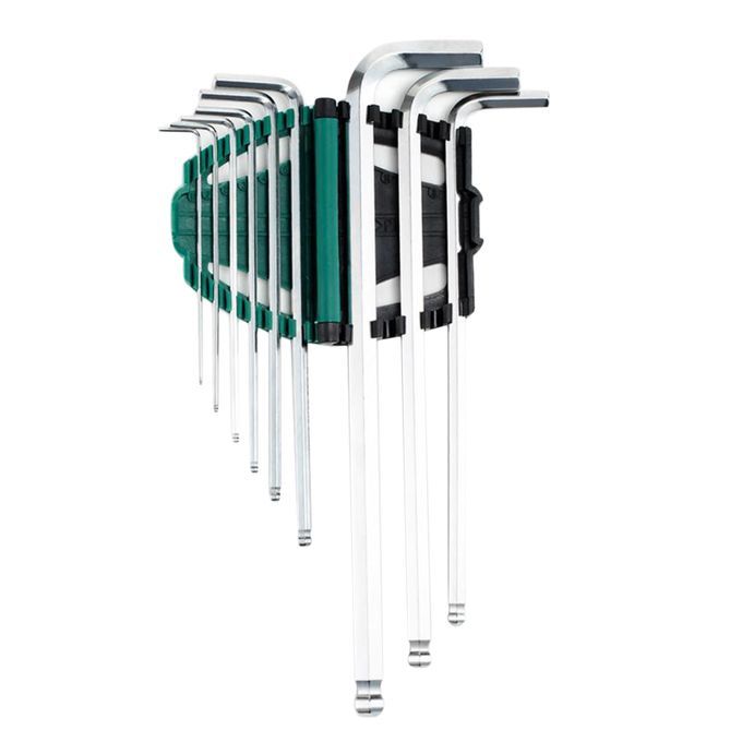 Household 9x Head Ball End  Screwdriver Hexagon Allen Wrench Set