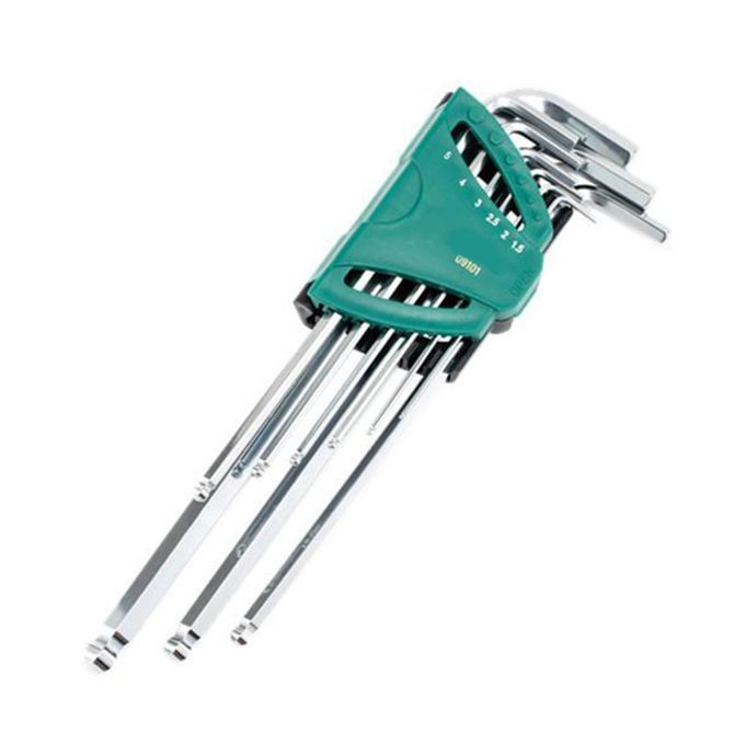Household 9x Head Ball End  Screwdriver Hexagon Allen Wrench Set