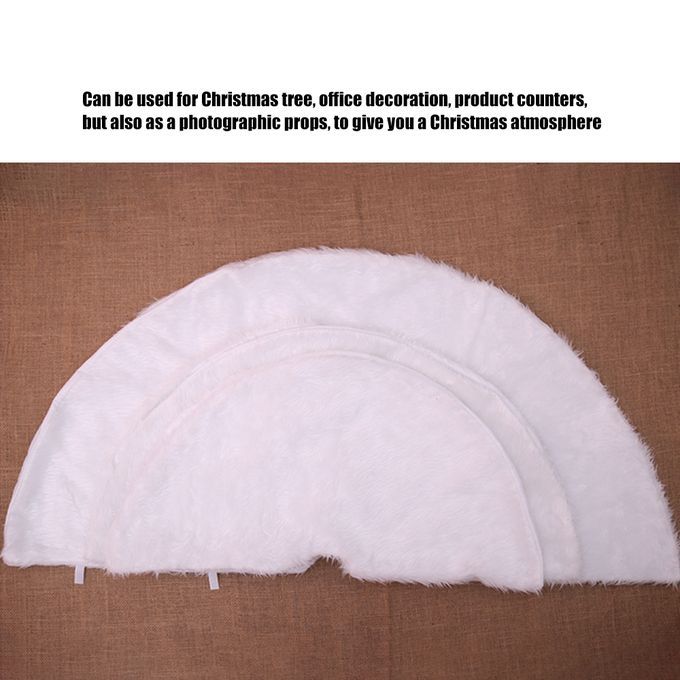 Christmas Tree Skirt White Plush Christmas Tree Carpet