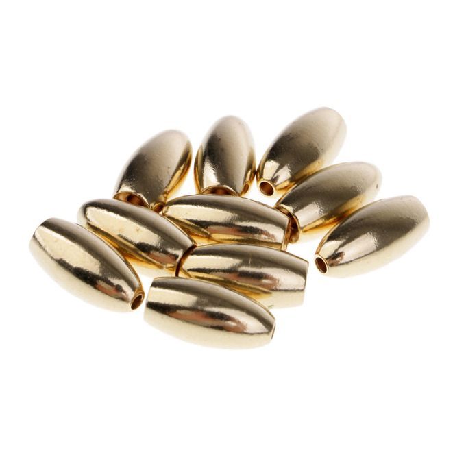 10pcs Booms  Sinker, Brass Sinker Drop Shot Slider,4 Size To