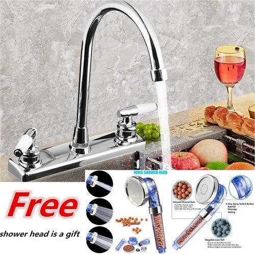RV/Mobile Home Double Basin Faucet For Kitchen