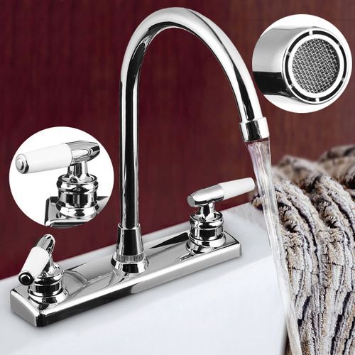RV/Mobile Home Double Basin Faucet For Kitchen