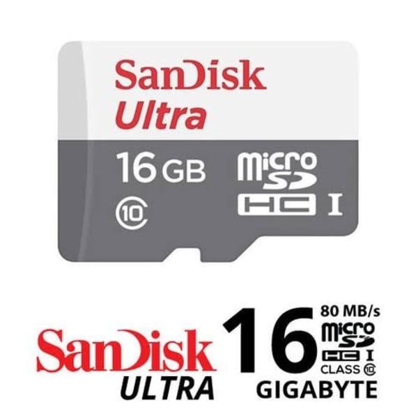 Ultra 16GB MicroSD 80Mb/s Speed Memory Card