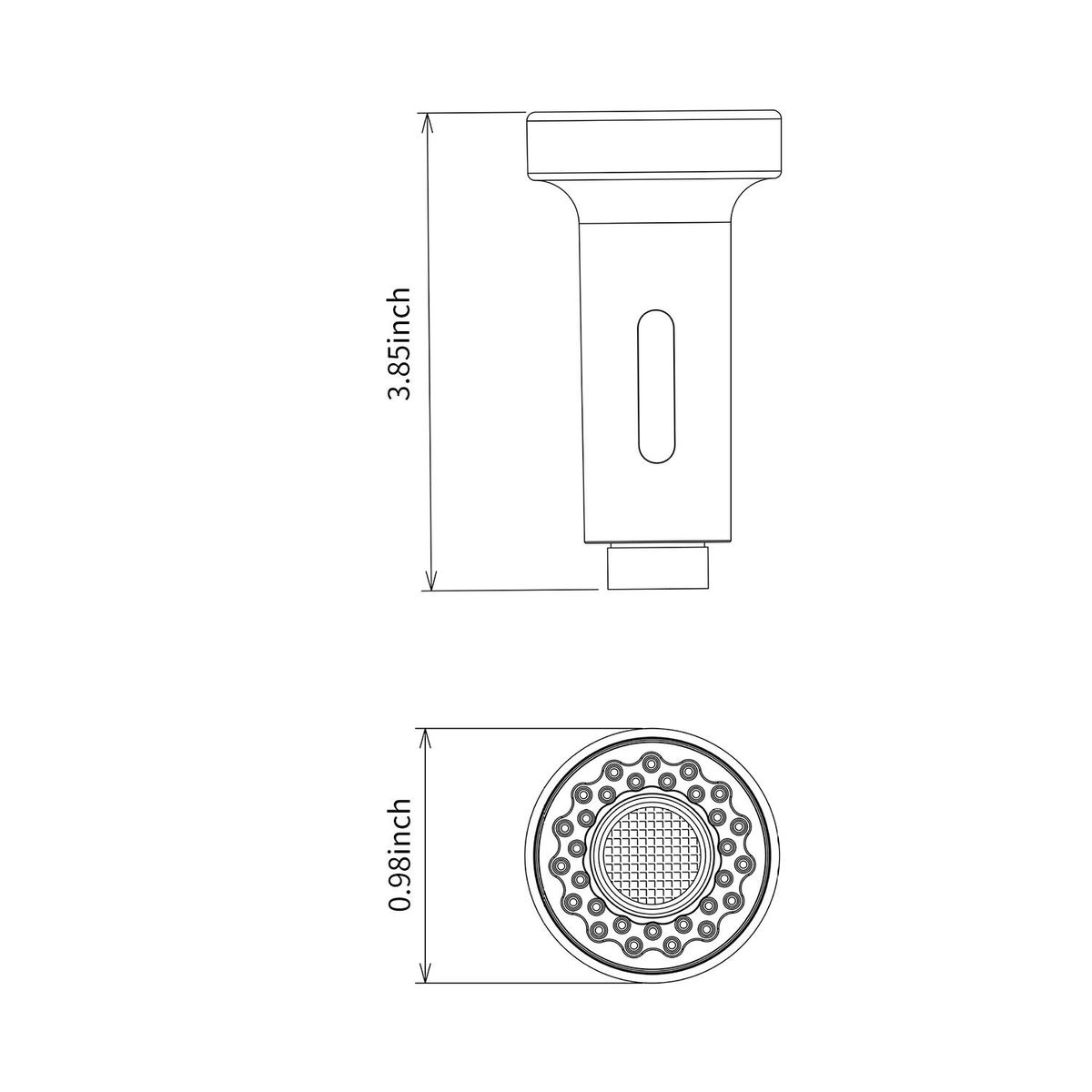 Faucet Spayer Head Sink 2 Functions Spray Head G1/2 Pull Out Spray Head Nozzle for Kitchen Faucet Pull Down Faucet Replacement Spray Head Kitchen Tap Sprayer Spout