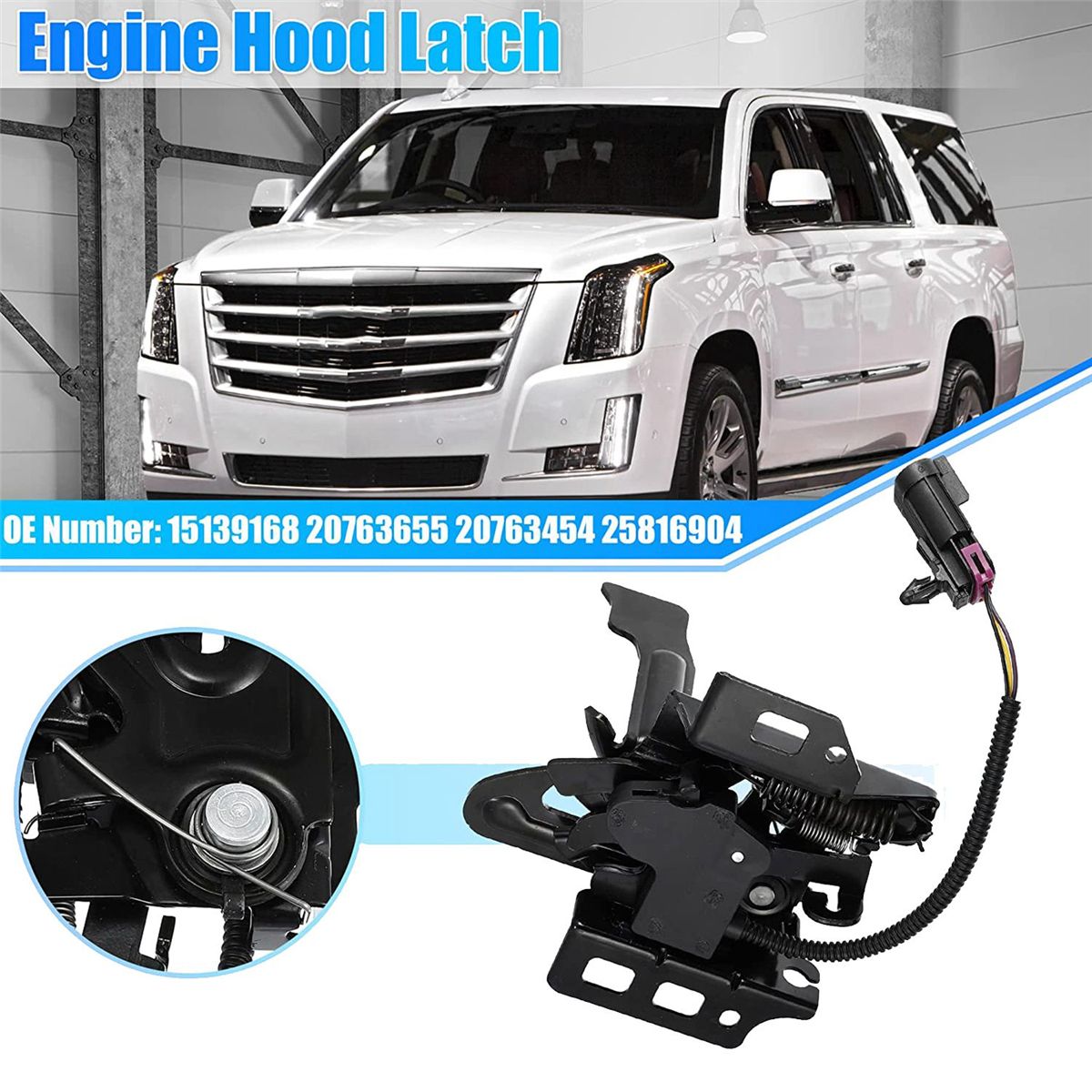 15139168 Engine Hood Latch Lock for Cadillac Escalade for