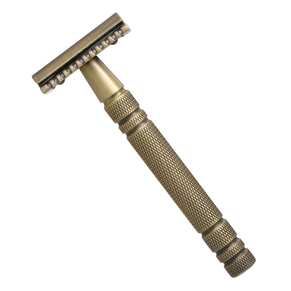 Metal Razor Shaving Kit Double Edge Safety Razor With Stand