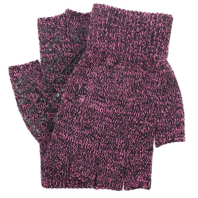 Half Finger Knit  Fingerless Windproof Cold Weather Black Red