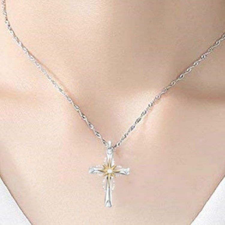 Star&Cross Pendant Jewelry Girls Gift