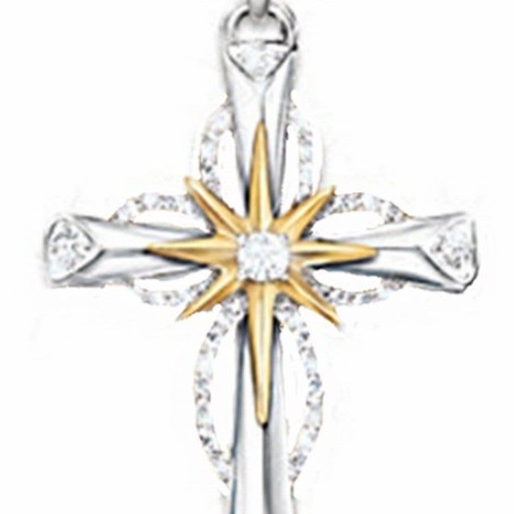 Star&Cross Pendant Jewelry Girls Gift