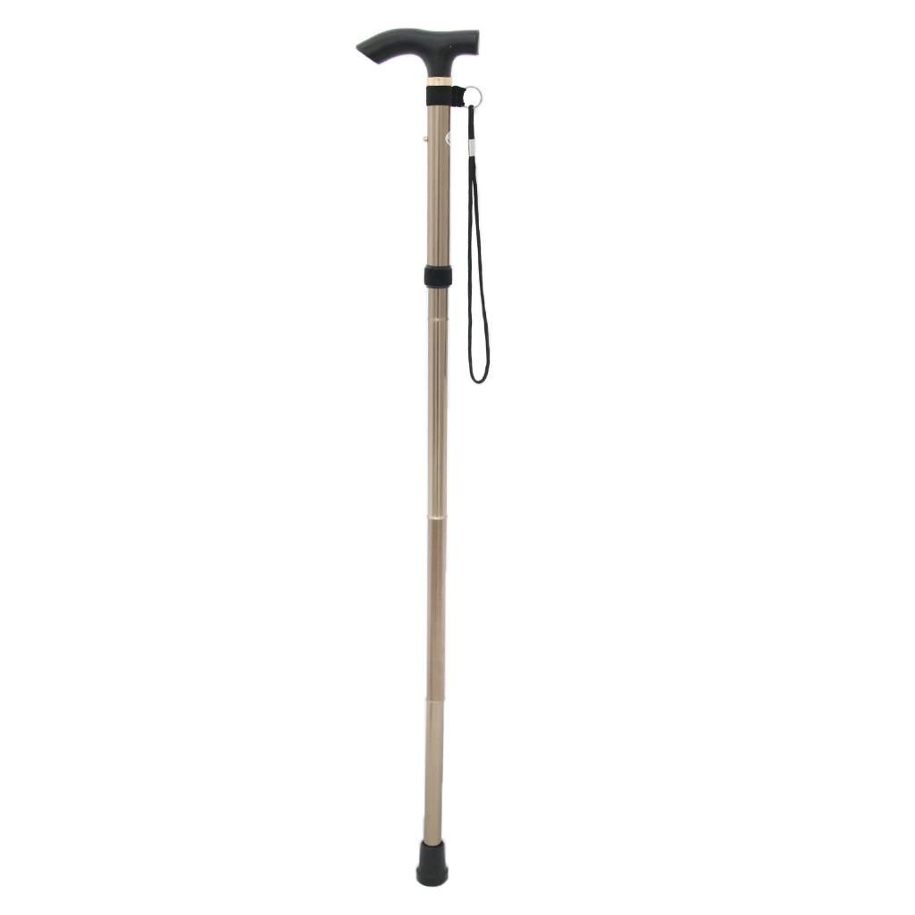 Aluminum Alloy Folding Walking Crutches Stick For Adult Youth Hiking
