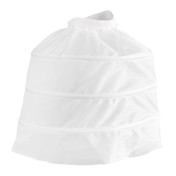 Elegant Crinoline Cage Bustle 1 Layer Floor Length White For Wedding