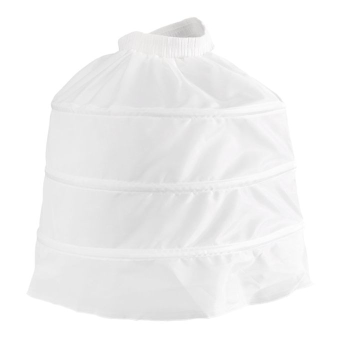 Elegant Crinoline Cage Bustle 1 Layer Floor Length White For Wedding