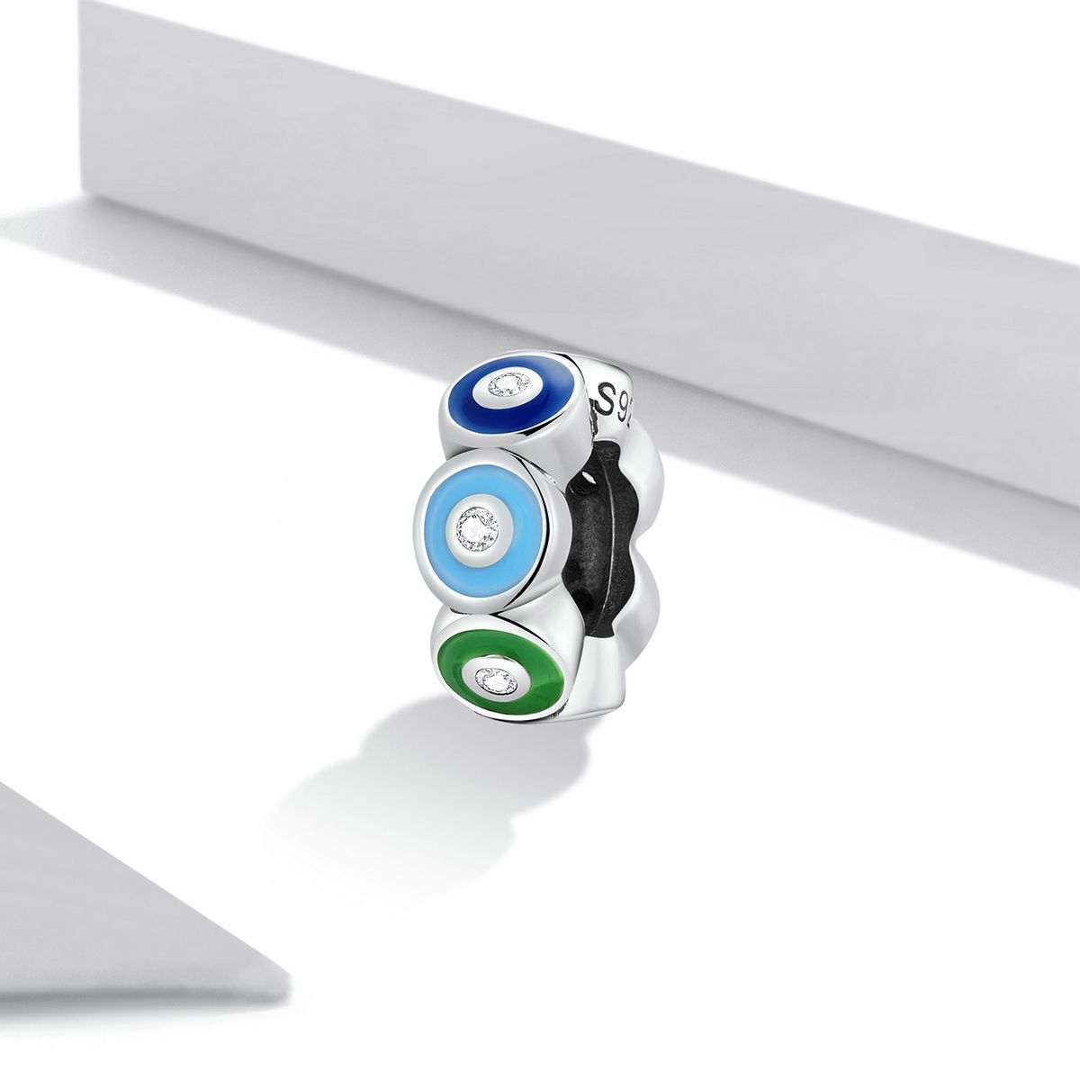 S925 Sterling Silver Devil Eye Beads