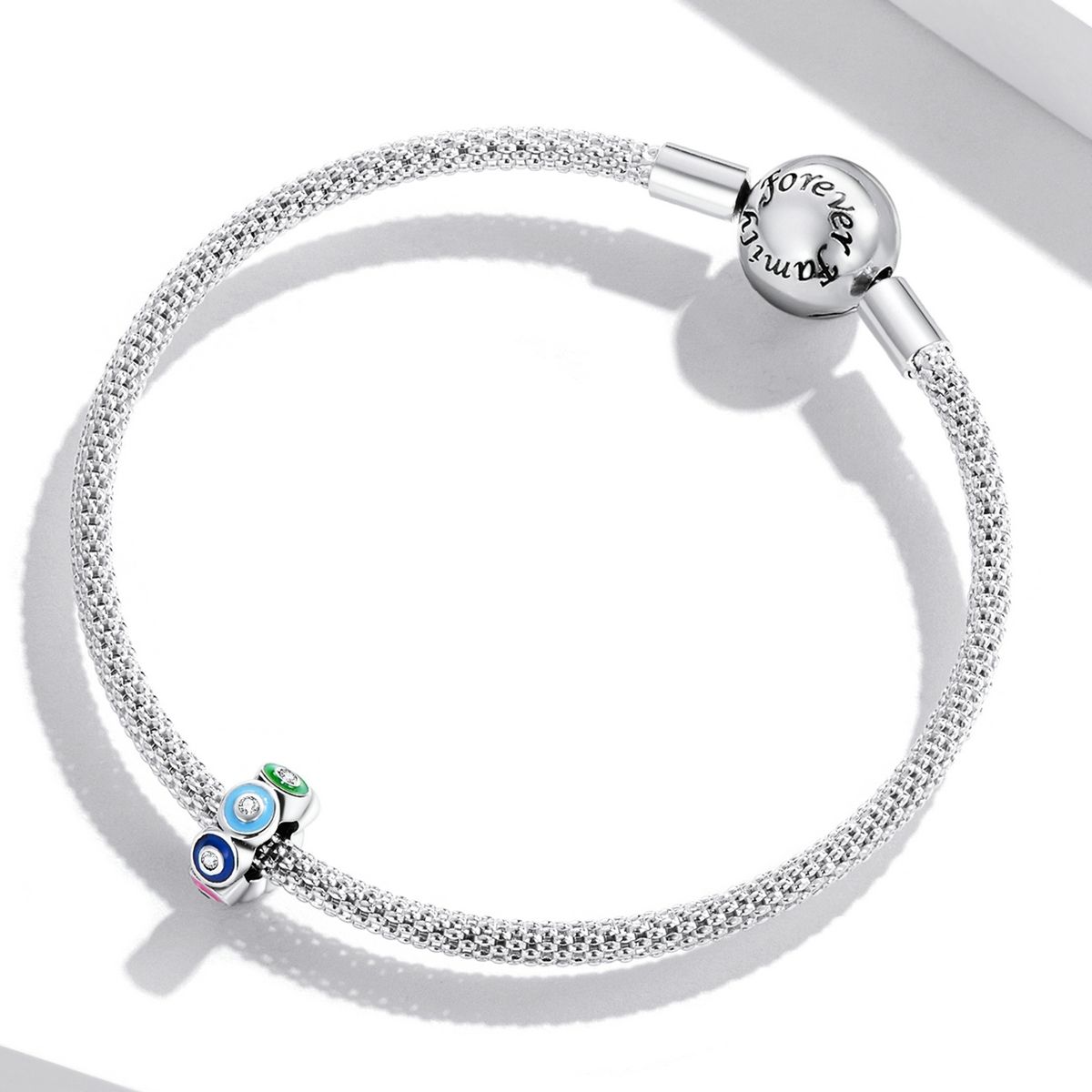 S925 Sterling Silver Devil Eye Beads